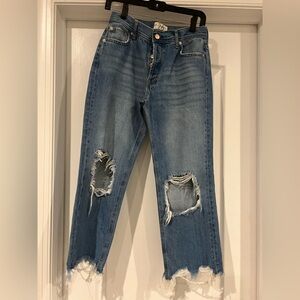 Free People cropped jeans